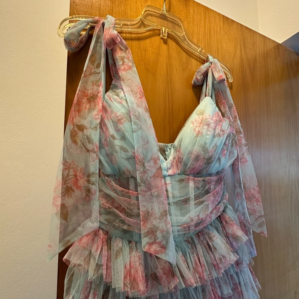 Floral Ruffle Maxi Dress - Picture 3 of 5